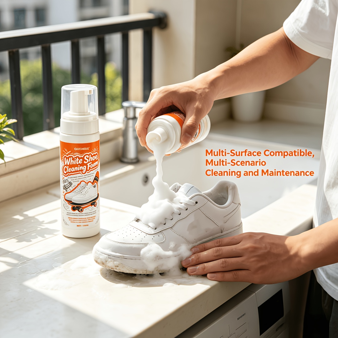 The Sneaker Care - Tragbarer Schaumreiniger für weiße Schuhe ohne