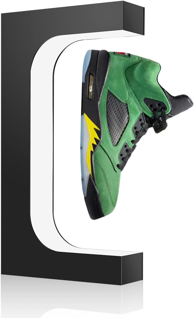 Shoe Box Display - Schwimmendes Schuhdisplay, magnetischer Levitations-Sneaker-Ständer mit LED-Licht,