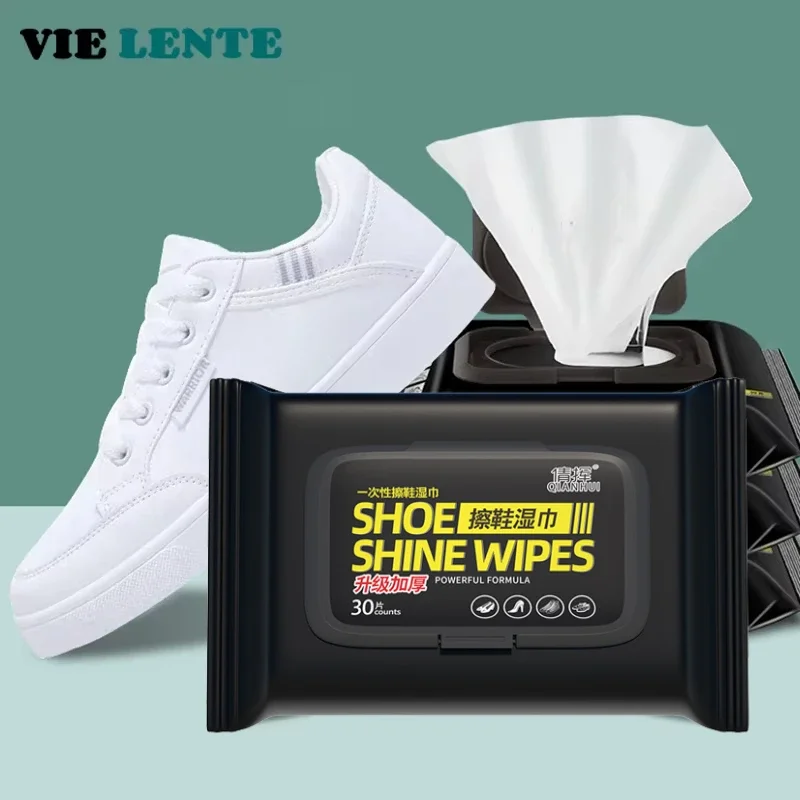 The Sneaker Care - 12-60Pcs Einweg Schuhe Sauber Tücher Tragbare