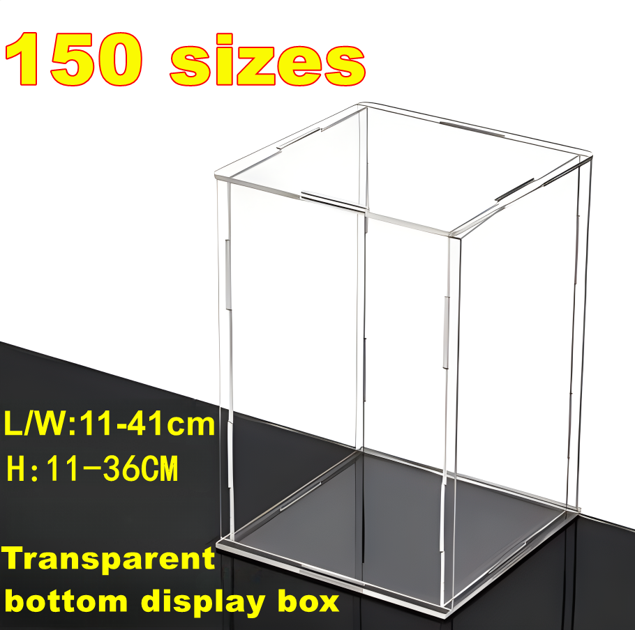 Shoe Box Display - 1 Stück transparente Acryl-Displaybox, Desktop-Aufbewahrungsregal, staubdichter