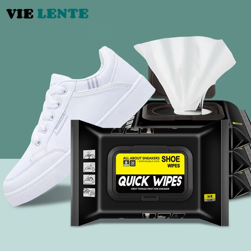 The Sneaker Care - 12Pcs/30Pcs Einweg Schuhe Sauber Tücher Tragbare