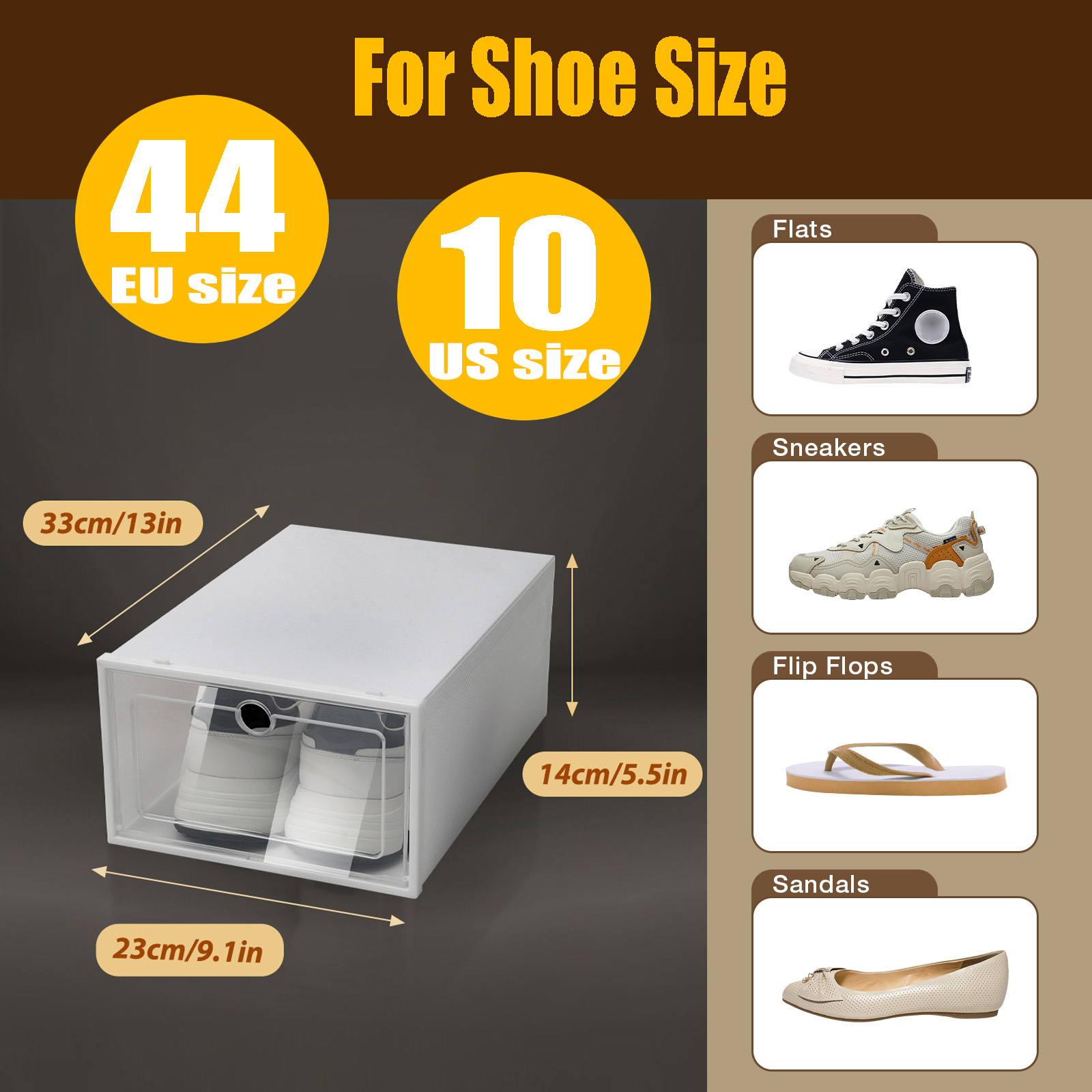 24 teile/satz Transparent Kuns – Shoe Box Display Bewertung und Preis