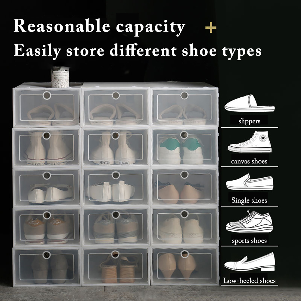 6er-Pack Transparente Schuhbox – Shoe Box Display Bewertung und Preis