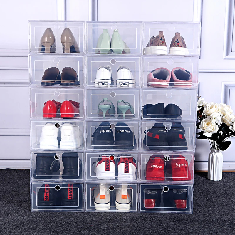 6 Stück transparente Schuhaufb – Shoe Box Display Bewertung und Preis
