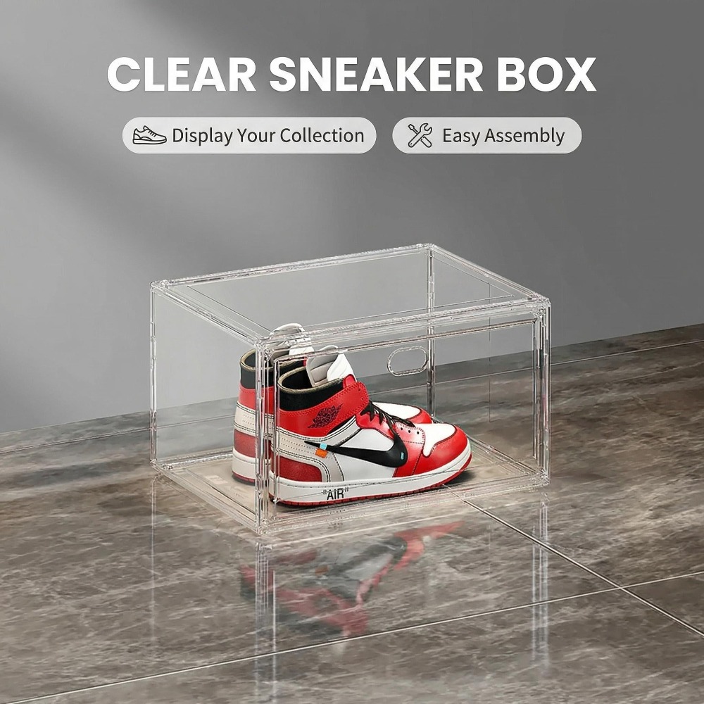 Verdickte transparente Aufbewa – Shoe Box Display Bewertung und Preis