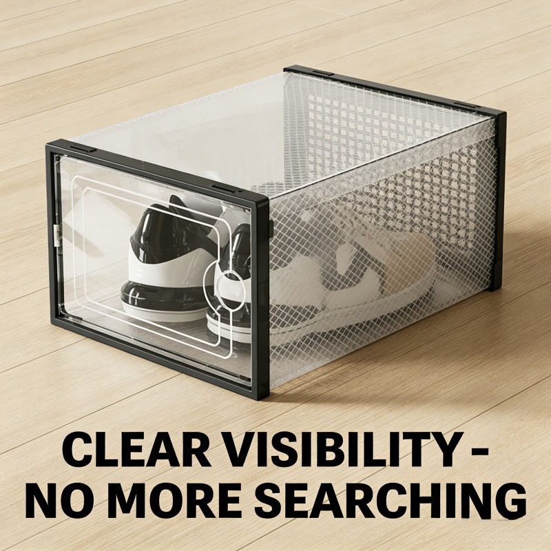 6/24-teilige transparente Schu – Shoe Box Display Bewertung und Preis