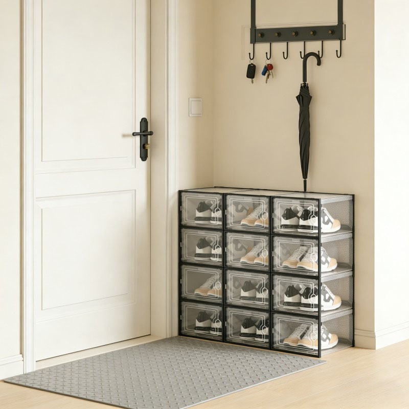 6/24-teilige transparente Schu – Shoe Box Display Bewertung und Preis